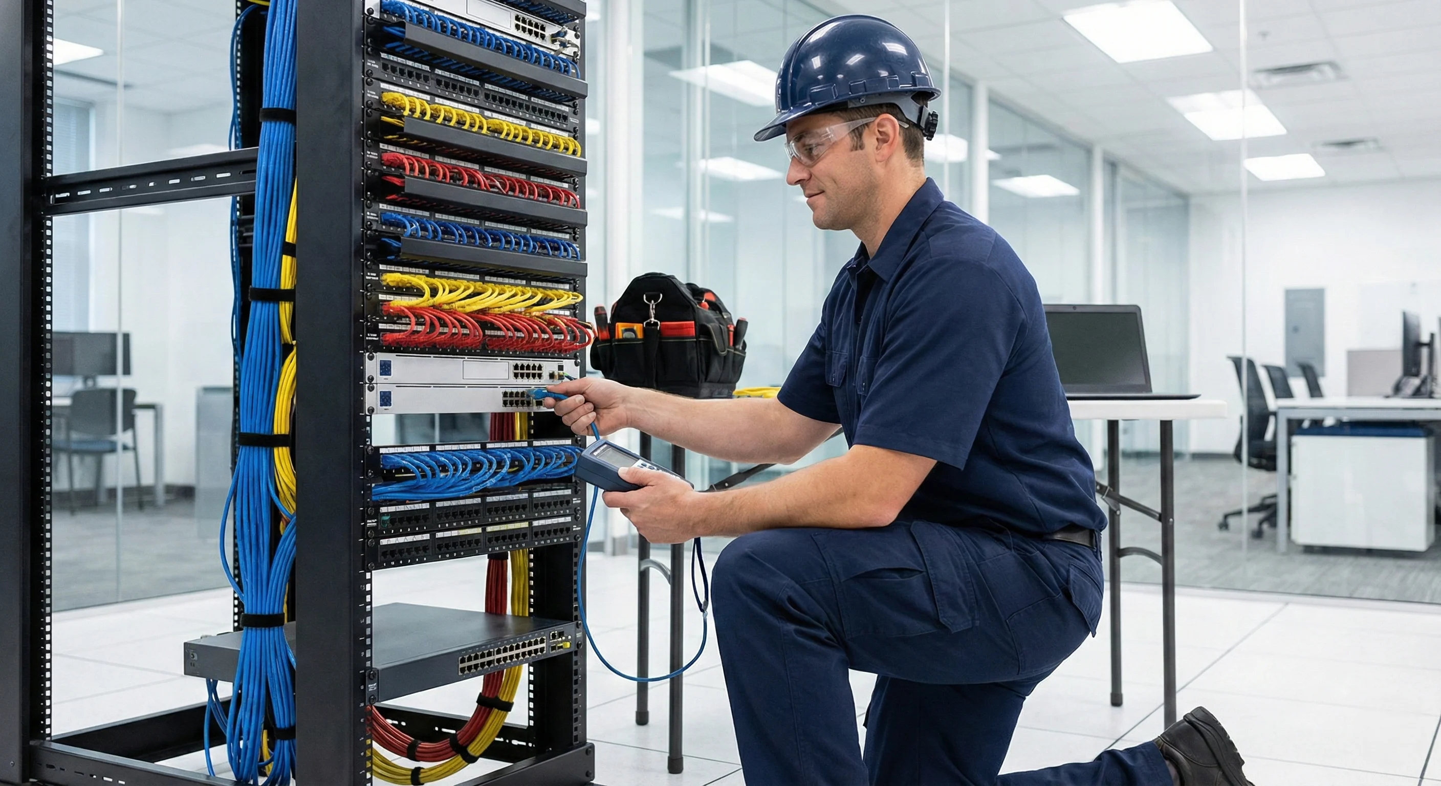 Organized Network Rack